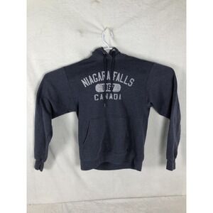 Dubwear Clothing Co. Hoodie Mens S Blue Pullover Fleece Preshrunk Logo
